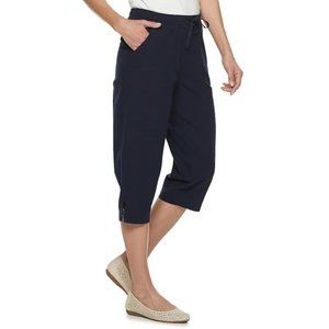 Croft & Barrow Sheeting Mid Rise Capris-NWT